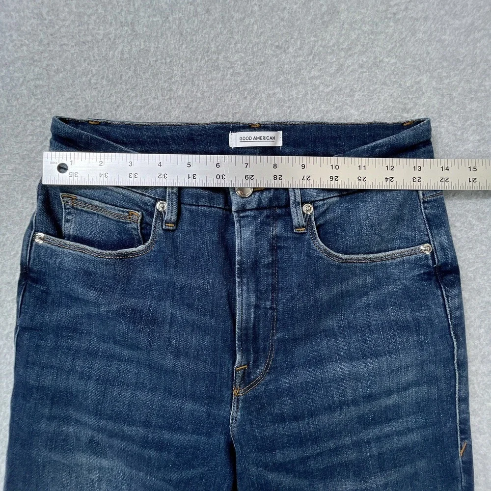 Good American Jeans Womens Sz 4 / 27 (27 x 28.5) Good Legs Skinny Stretch Denim - Picture 3 of 10